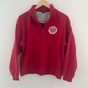 Chi Omega Quarter Zip Up Sweatshirt